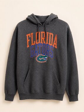 Florida Gators Hoodie Captivating Gray Pullover Sweatshirt Medium